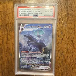 Pokemon Shadow Rider Calyrex VMAX Alternate Art Secret Rare Holo 205/198 PSA 10 - Image 1