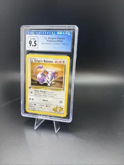 2000 Pokemon Gym Heroes 1st Edition Lt. Surge's Rattata 82/132 CGC 9.5 - Image 5