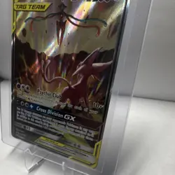 Pokemon TCG Espeon & Deoxys GX SM240 TAG TEAM Full Art Promo Holo 260 HP - Image 4