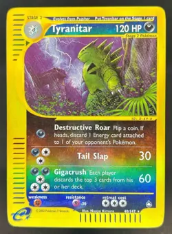 2003 Pokemon Aquapolis Tyranitar Holo #40/147 - Image 1
