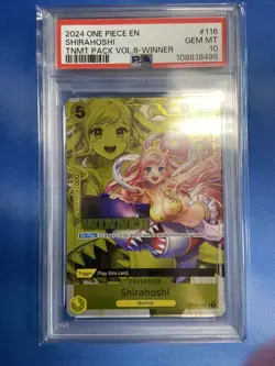 Shirahoshi (Winner Pack Vol. 6) OP03-116 One Piece Promotion Cards Foil PSA 10 - Image 1