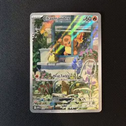 Pokemon TCG Charmander Promo NM SVP en 044 Black Star Obsidian Flames ETB - Image 1
