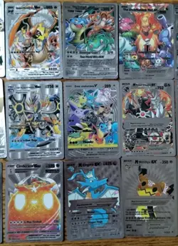 2024 Pokemon Silver Foil Fan Art Lot Of 21 Cards - Image 3