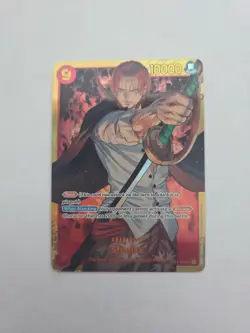SHANKS SEC English One Piece - Romance Dawn SECRET RARE CARD TCG Op01-120 - Image 1