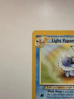 Pokemon TCG Light Vaporeon Neo Destiny Card 52/105 Common - Image 2