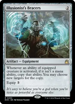 Illusionist's Bracers (FOIL) - Ravnica Remastered (RVR) NM Magic: The Gathering - Image 1