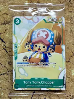ONE PIECE TCG Tony Tony.Chopper OP09-029 ODYSSEY PROMO Alt Art Card NEW Sealed - Image 1