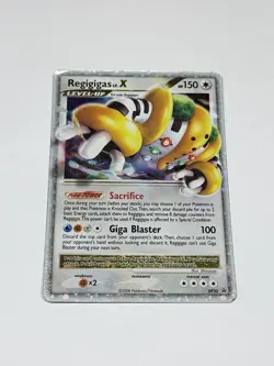 Regigigas LV.X DP30 Pokemon Card TCG Diamond & Pearl Black Star Promo Holo MP - Image 1