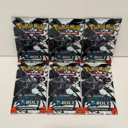 Pokemon TCG Black Bolt Booster packs, set of 6. BRAND NEW - SEALED - IN HAND - Image 1