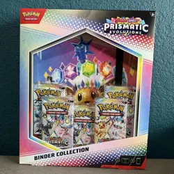 Pokemon TCG: Scarlet & Violet Prismatic Evolutions Binder Collection SHIPS TODAY - Image 1