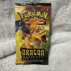 Pokemon Dragon Majesty Booster Pack Factory Sealed Charizard Art - Image 1