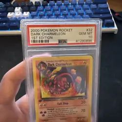 2000 Pokemon Rocket 32 DARK CHARMELEON 1ST Edition, PSA 10 GEM MINT - Image 2