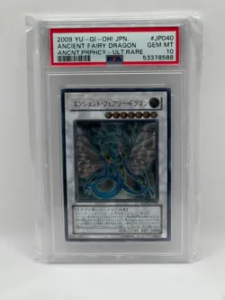 2009 YuGiOh JPN Ancient Fairy Dragon ANPR-JP040 Ultimate Rare GEM MT PSA 10 - Image 1