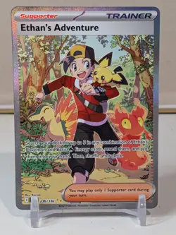 Pokemon TCG Ethan's Adventure Special Illustration Card 236/182 Destined Rivals - Image 1