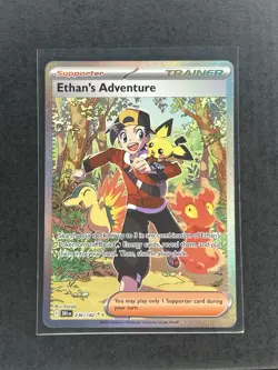Pokemon TCG Ethan's Adventure Destined Rivals 236/182 Special Illustration Rare - Image 1
