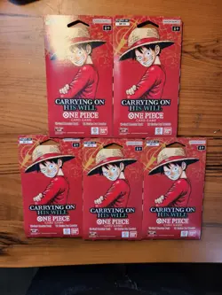 One Piece TCG - OP13 Carrying On His Will - Sleeved Booster Packs - 5 packs - Image 1
