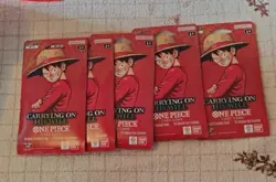 One Piece TCG Carrying On His Will OP13 English Sleeved Booster Packs LOT 5 New - Image 1