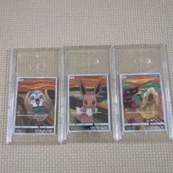 Psyduck 286 Rowlet 290 Eevee 287/SM-P Munch Scream Set Pokemon Card Japan #N994 - Image 1