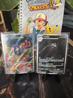 Wugtrio - Palafin #091 Pokemon Cards S&V Paldean Fates Illustration Rares NM IR - Image 1