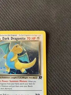 NM! 1st Edition Dark Dragonite (5/82) Team Rocket Set Holo Pokemon Card! - Image 4