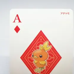 Torchic A DIA Pokemon trump playing card Omega Ruby Back Groudon Japan - Image 2