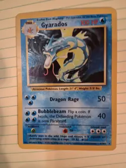 Pokemon 1999 Base Set Gyarados Holo Card #6/102 - Image 1