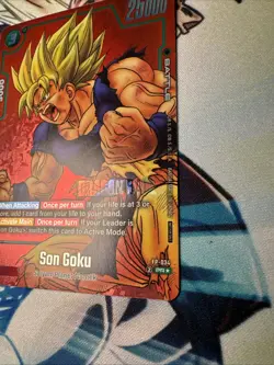 Son Goku FP-034 Limited pack MANGA Promo Card English Dragon Ball Fusion World S - Image 3