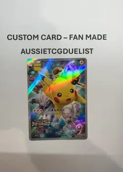 Pikachu 175/XY-P Battle Festa Promo 2015 Full Art Japanese Pokemon Card *CUSTOM* - Image 3