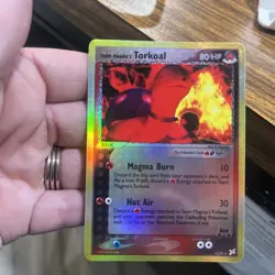 Team Magma's Torkoal 12/95 Pokemon EX Team Magma vs Team Aqua Holo Card - LP - Image 1