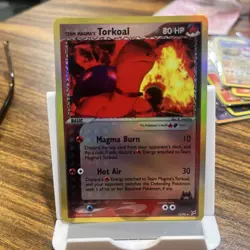 Team Magma's Torkoal 12/95 Pokemon EX Team Magma vs Team Aqua Holo Card - LP - Image 2