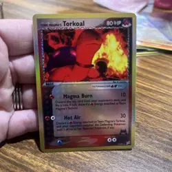 Team Magma's Torkoal 12/95 Pokemon EX Team Magma vs Team Aqua Holo Card - LP - Image 4