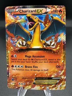 Pokemon TCG Charizard EX XY17 XY Black Star Promo - HP/Damaged - Image 1