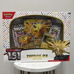 151 Zapdos ex Collection Box 4 Packs Scarlet & Violet Pokemon TCG **SEALED/NEW** - Image 1