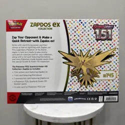 151 Zapdos ex Collection Box 4 Packs Scarlet & Violet Pokemon TCG **SEALED/NEW** - Image 2
