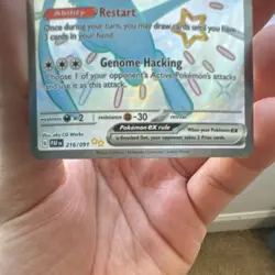 Pokemon TCG Mew EX 216/091 Paldean Fates Full Art Shiny Ultra Rare - Image 3