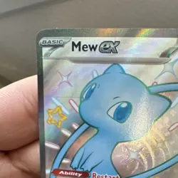 Pokemon TCG Mew EX 216/091 Paldean Fates Full Art Shiny Ultra Rare - Image 5