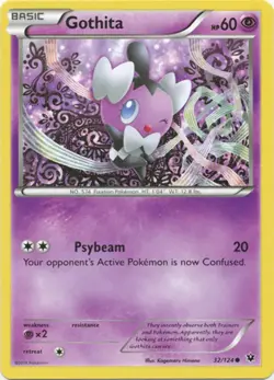 Gothita - 32/124 - Common - Pokemon XY Fates Collide - Image 1
