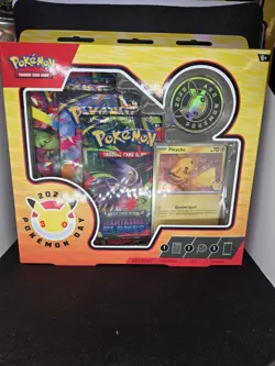 Pokemon TCG 2026 Pokemon Day 30th Anniversary Sealed Box Pikachu Promo 3 Packs - Image 1