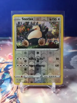 Snorlax 140/202 Swsh01: Sword & Shield Reverse Holo Pokemon TCG - Image 1