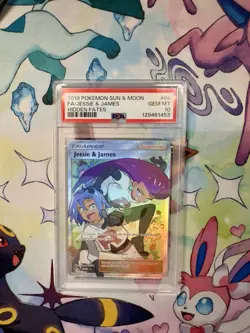 Pokemon 2019 Sun & Moon Hidden Fates #68 Full Art Jessie GEM MT PSA 10 - Image 1