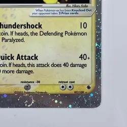 2003 pokemon Ruby and Sapphire (RS) Electabuzz EX #97/109 Swirl - Image 4