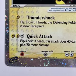 2003 pokemon Ruby and Sapphire (RS) Electabuzz EX #97/109 Swirl - Image 5