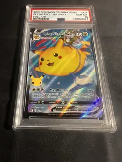 PSA 10 FLYING PIKACHU VMAX 007 POKEMON CELEBRATIONS FULL ART GEM MINT - Image 2