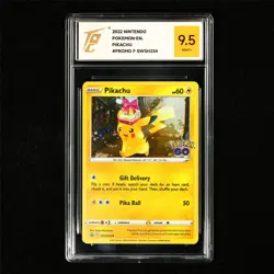 TQG 9.5 MINT+ 2022 Pokemon ENG Pikachu SWSH234 Promo - Image 2