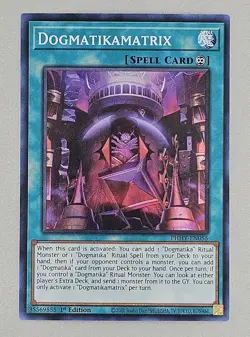 1x (NM) Dogmatikamatrix - PHHY-EN055 - Super Rare - 1st Edition YuGiOh Holo - Image 1