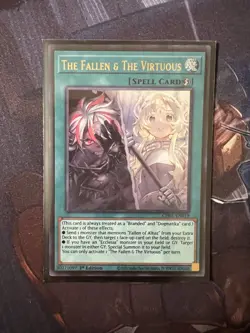 Yu-Gi-Oh! The Fallen & the Virtuous - Ultra Rare 1st Edition CH01-EN019 NM - Image 1