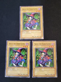 YuGiOh 3 x Saggi The Dark Clown Metal Raiders MRD-066 1st Edition LP/NM - Image 1