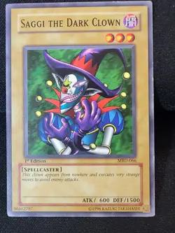 YuGiOh 3 x Saggi The Dark Clown Metal Raiders MRD-066 1st Edition LP/NM - Image 3