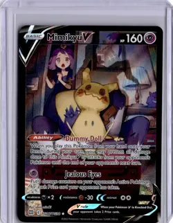 Mimikyu V Brilliant Stars Pokemon Card TG16/TG30 FA 2022 Trainer Gallery - Image 1