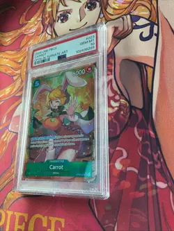 PSA 10 GEM MINT CARROT ALT ART OP08-023 One Piece TCG Two Legends SR SUPER RARE - Image 2